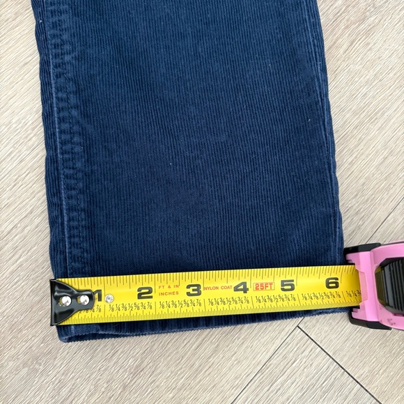 Garnet Hill Womens Corduroy Pants Size 10 Navy Blue Straight Leg Classic Casual - Picture 10 of 14